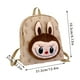 thumbnail image 3 of Labubu Ropa Labubu Ropa Women's And Children's Cute Plush Decoration Backpack School Bag Purple, 3 of 7