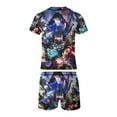 thumbnail image 5 of Jujutsu Kaisen Boys Rash Guard Set 2 Piece Swimsuits Short Sleeve Bathing Suits with Trunks, 5 of 7