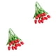 thumbnail image 1 of Flores artificiales decorativas Billuyoard 10 piezas color Rojo, 1 of 6