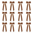 thumbnail image 3 of 12xRed Velvet Bows For Christmas Tree Decorations Wreath O2M9 Bows W9S2 S0E2, 3 of 7