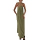 thumbnail image 1 of Vestido de verano PRETTYGARDEN 2025 casual largo sin mangas verde militar, 1 of 8