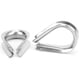 thumbnail image 3 of Abrazadera de acero inoxidable para cables marinos con guardacabos de anillo protector para seguridad de cables, 3 of 8