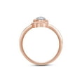 thumbnail image 5 of AFFY Round Natural Diamond Cat Womens Ring in 14k Rose Gold Over Sterling Silver (0.05 Cttw), 5 of 7
