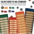 thumbnail image 3 of Juego de bandejas organizadoras para almacenamiento de monedas Nadex, 4 piezas, codificadas por color, 3 of 9