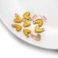 thumbnail image 4 of CUITING 10Pcs/Lot 9*10mm Small Colorful Alloy Heart Charms Cute Love Pendant For DIY-Orange, 4 of 7