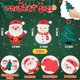 thumbnail image 2 of Árbol de Papá Noel con forma de muñeco de nieve de silicona Teether 2ooya Christmas, 3 unidades, 2 of 7