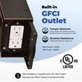 thumbnail image 5 of Gleamz Motion Sensor Outdoor Wall Light with GFCI Outlet, Oil-Rubbed Bronze Dusk to Dawn Exterior Lighting Fixtures for Garage Entrance, 5-Modes, Adjustable Sensitivity, 5 of 9