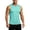 Mint Green, variant on XFeng Men Round Neck Sleeveless Workout Tank Top, Side Split Quick Dry Athletic Muscle Tee