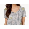 thumbnail image 3 of Style & Co Printed Tassel T-Shirt Sheena Swirl XS, 3 of 4