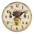 thumbnail image 1 of Reloj de pared decorativo vintage - Reloj de pared de madera silencioso y fácil de leer Adepaton BST3001062-1, 1 of 5