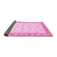 thumbnail image 2 of Ahgly Company Indoor Square Oriental Pink Modern Area Rugs, 3' Square, 2 of 4