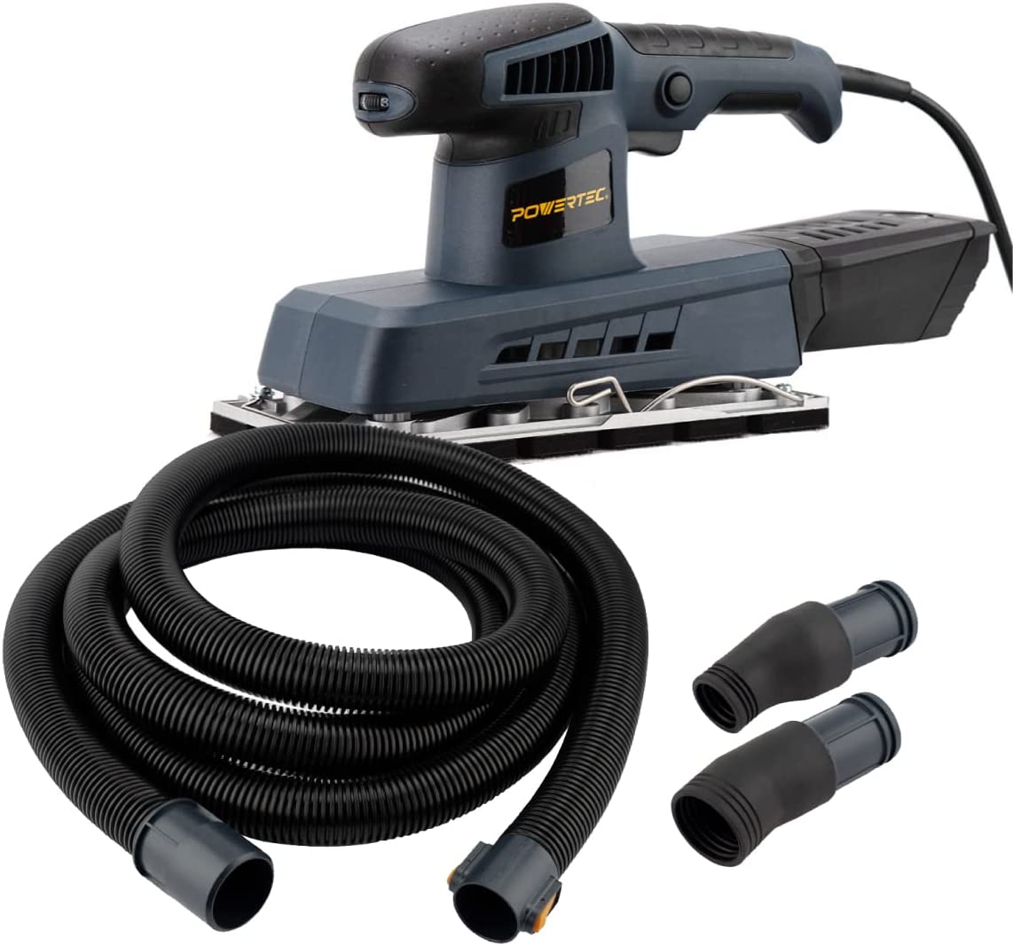 POWERTEC HS1003 1/2 Sheet Variable Orbital Sander and Hole Punch with