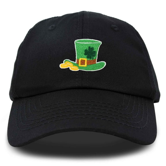 DALIX St. Patricks Leprechaun Hat Womens Embroidered Baseball Cap in Black