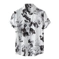 thumbnail image 1 of UANWENN Chemise Décontractée à Manches Courtes pour Homme avec Col Rabattu, Chemise Imprimée à Boutons pour Homme, Chemise Habillée pour Homme, Chemise pour Homme Grand, Chemise en Flanelle pour Homme à Manches Longues, Chemise Courte d'Été, Chemise Moyenne, 1 of 2