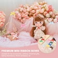 thumbnail image 3 of Mini Ribbon Bow 1.8 Inch Mini Small Fabric Satin Ribbon Flower Bows for Craft DIY Cake Sewing Wedding Birthday Party Wrapping Christmas Decoration, (Pack of 70, Grey), 3 of 4