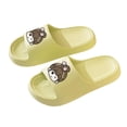thumbnail image 5 of Women Cute Cartoon EVA Slide Sandals Platform Lightweight Non-Slip for Pool Beach Travel Comfort Green,Size 3.5-5, 5 of 8