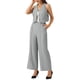 thumbnail image 4 of INSPIRAR CHIC Conjunto de Dos Piezas Casual Sin Mangas Top Corto Cuello en V Pantalones de Pierna Ancha S Gris, 4 of 6