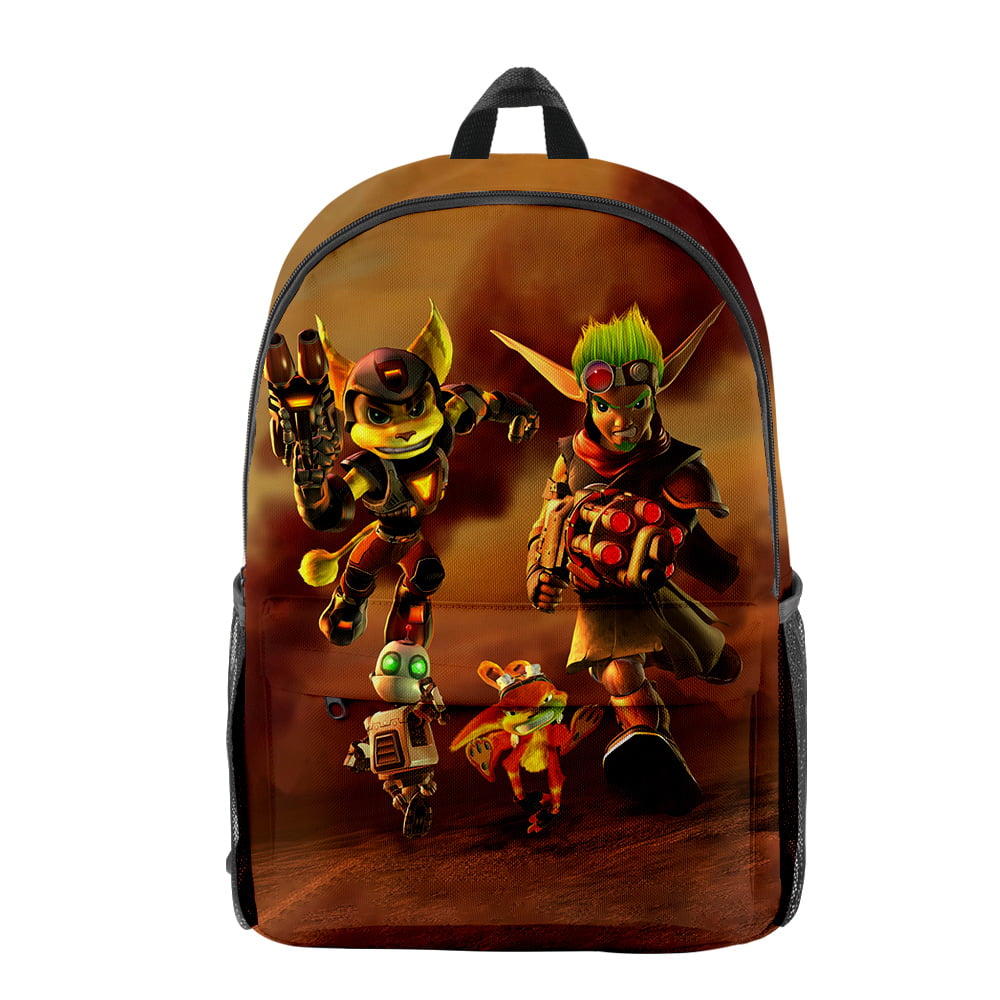 BINGTIESHA Ratchet & Clank 3D Print kawaii Backpack School Bag ...