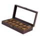 thumbnail image 1 of Caja organizadora para guardar relojes, regalo, tapa transparente, accesorio a prueba de polvo, portátil para hombres. 12 ranuras, 1 of 9