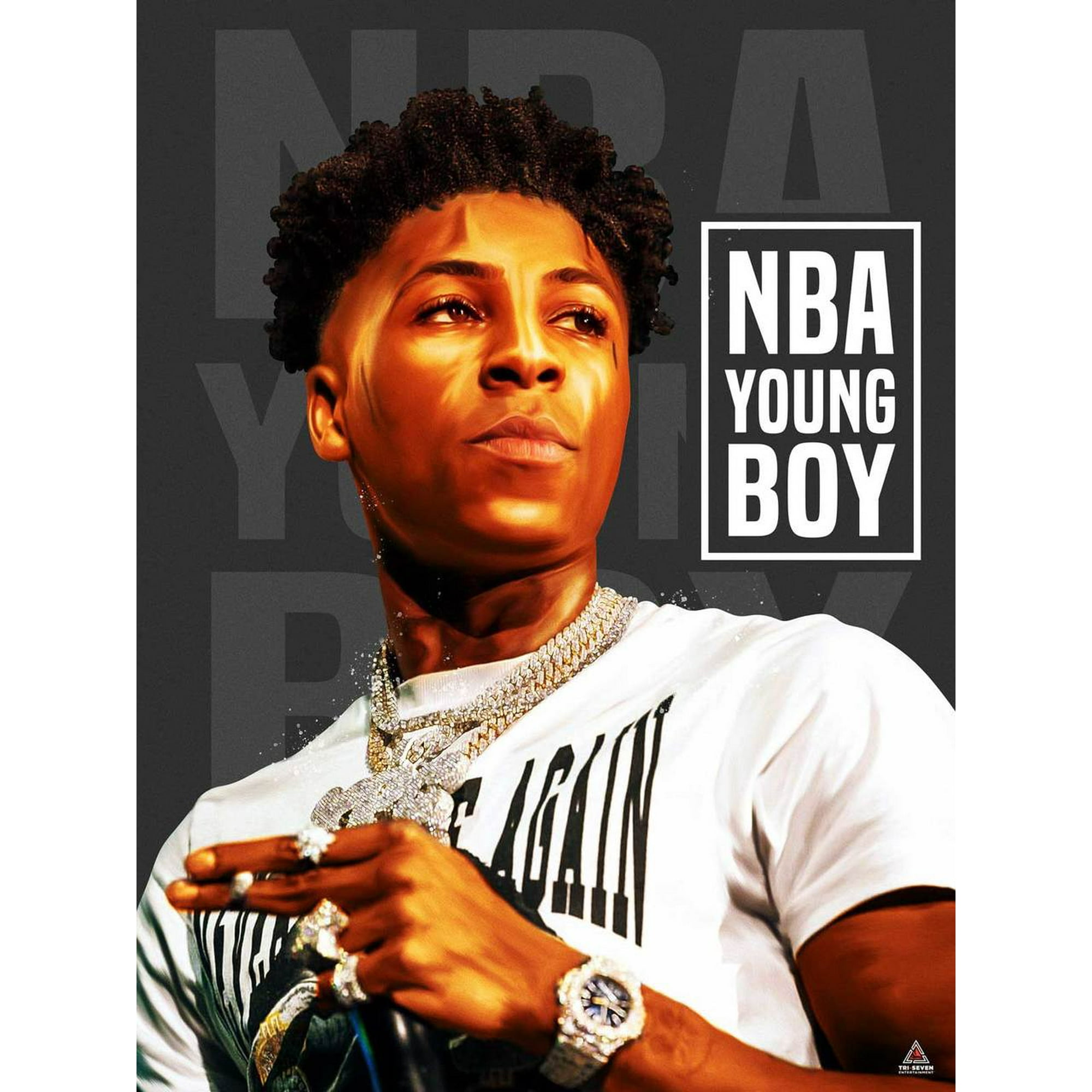 777 Tri-Seven Entertainment NBA YoungBoy Poster Never Broke Again