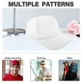 thumbnail image 5 of Toyvian 5Pcs White Blank Mesh Baseball Caps Sublimation Hats for Daily Use Lightweight Polyester Design, 5 of 8