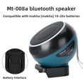 thumbnail image 1 of Altavoces Bluetooth para Dewalt 20V Makita Milwaukee Bosch Ryobi Craftsman Batería de 18V, Altavoz Portátil Inalámbrico con Emparejamiento de Sonido HD, Color RGB Dinámico para Lugares de Trabajo,..., 1 of 12