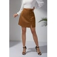 thumbnail image 3 of Mini suede skirt, high waist skirt, 3 of 6