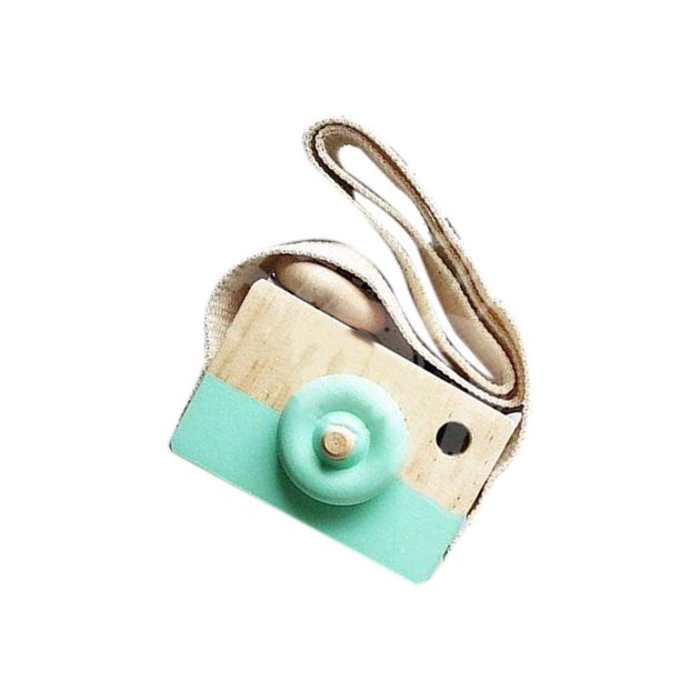 Cámara colgante de madera Juguetes Niños Regalo Habitación Decoración Niños Artículos de decoración Juguetes de madera seitruly WJ3999-04