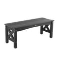 thumbnail image 1 of VEVOR Banc d'Extérieur Banc de Patio 44,5 Pouces Plastique Résistant aux Intempéries 600 Lb Noir, 1 of 9