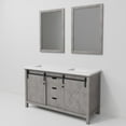 thumbnail image 6 of Lexora Home Marsyas 60" Quartz Top Double Vanity in Ash Gray, 6 of 9