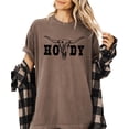 thumbnail image 2 of Howdy Shirt for Women & Teens Western Bull Skull Tee for Ladies Espresso Shirt Adult Large, 2 of 4