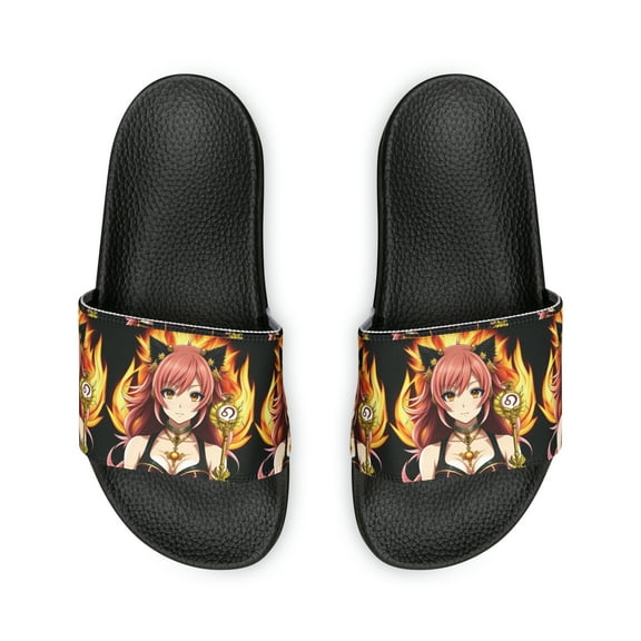 Leo Zodiac Anime Women's PU Slide Sandals