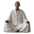 thumbnail image 2 of ⚡ Big Sale ! Small Monk Statue Purple Clay Pattern Table Center Buddha Decoration For Car Fireplace Decor, 2 of 9