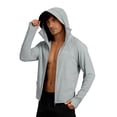 thumbnail image 2 of WIZUTIZ Mens UPF 50+ Sun Protection Hoodie Shirt Long Sleeve Rash Guard Fishing SPF Outdoor UV Shirt Lightweight Pocket, 2 of 5