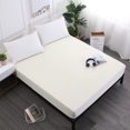 YEYNGQC Solid Waterproof Mattress Protector with Elastic Band Sanding