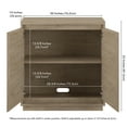 thumbnail image 4 of Evelyn&Zoe Presque 30" Wide Rectangular Accent Cabinet, Antiqued Gray Oak, 4 of 9