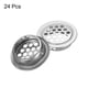 thumbnail image 3 of 24 Piezas de Cubierta de Ventilación Circular Plana Soffit 25mm/1" Cubierta de Ventilación de Acero Inoxidable Tono Plateado, 3 of 7