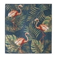thumbnail image 3 of Unique Loom Baja Outdoor Collection Area Rug - Tijuana (5' 3" Square Navy Blue/Gray), 3 of 7
