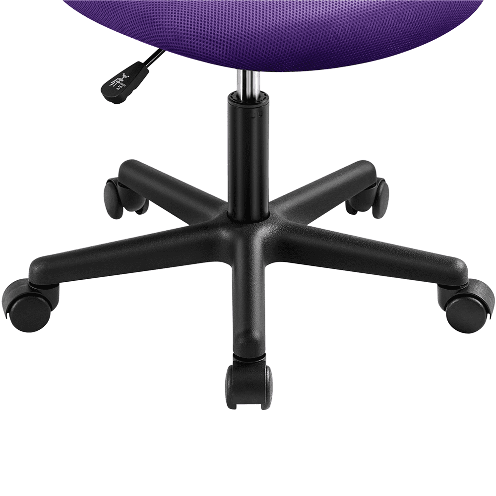 Alden Design Adjustable Armless Mid Back Office Chair, Purple
