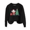 thumbnail image 4 of Christmas Sweaters for Women Women Sweater Loose and Cozy Christmas Print Sweater with Round Neck and Long Sleeves, 4 of 4