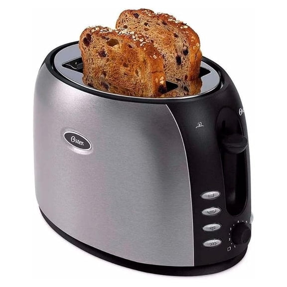 2 Slice Toaster with Wide Slots - Bagel & Bread Toaster, Stainless Steel