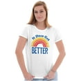 thumbnail image 3 of It Does Get Better Motivational LGBTQ Womens Slim Fit Graphic Tee Brisco Brands S, 3 of 5