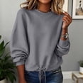 thumbnail image 2 of Ounisa Women's Winter Fashionable Casual Sweatshirt Long Sleeved Pullover Sweatshirt Hooded Sweatshirt, 2 of 8