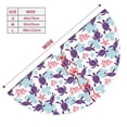 thumbnail image 3 of Rateoe Ornamental Turtles Print Christmas Tree Skirt 30" for Xmas Holiday New Year Party Circle Tree Mat Ornaments Decoration, 3 of 7