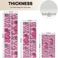 thumbnail image 4 of Pink Breast Cancer and Love Kitchen Rugs Sets Of 3,Kitchen Runner Rugs Non Skid Washable,Decorative Kitchen Floor Mats for Kitchen,Sink,Laundry,17"x30"+ 17"x47" + 17"x59", 4 of 6