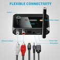 thumbnail image 2 of Bluetooth 5.3 Receiver for Home Stereo, RCA Bluetooth Adapter, Low Latency & HD Music Audio, Support Optical AUX 3.5mm, RCA Receiver Adapter for Speakers, Music Streaming Stereo System, 2 of 11