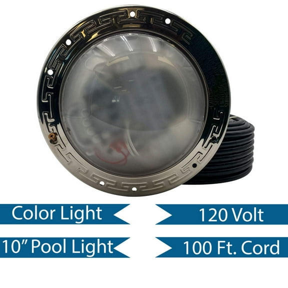 Pentair 100' 120V RGBW Pool Intellibrite Architectural Series Light | EC-602232