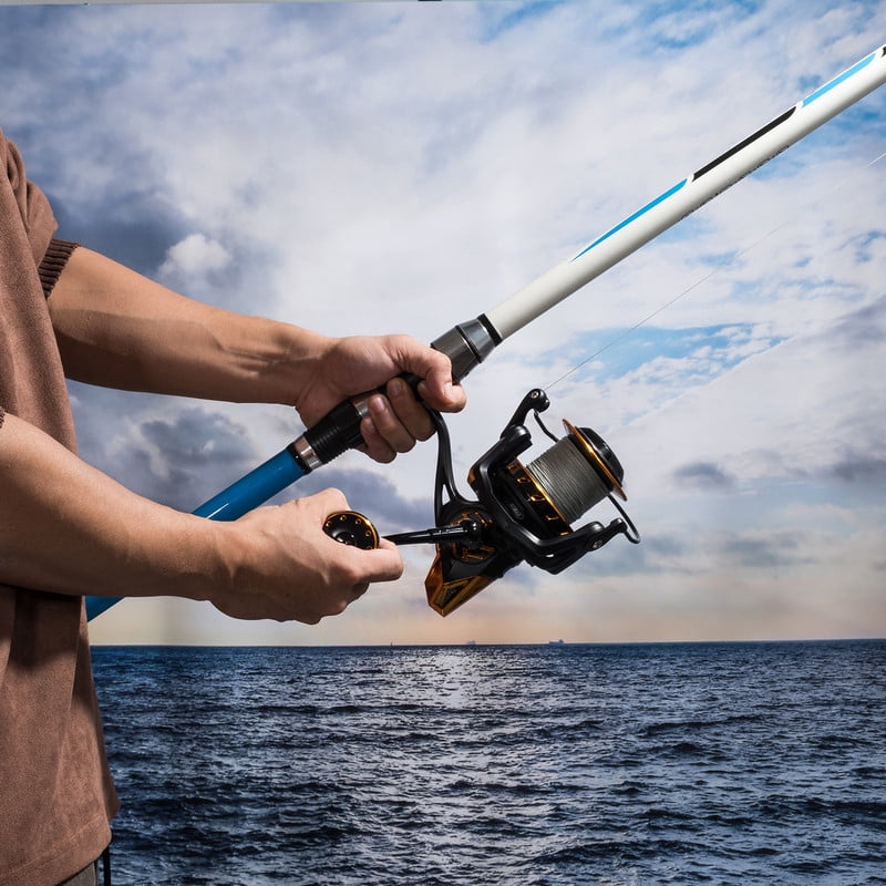 Dr.Fish Saltwater Spinning Fishing Reels SaltTiger 12000 13 +1 BB Surf Fishing Trolling Reel Heavy