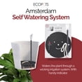 thumbnail image 2 of Ecopots Round Indoor Plant Self Watering System For Amsterdam 16" Planter, Black, 2 of 5