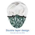 thumbnail image 4 of Shower Caps,Green Christmas Tree Pattern Waterproof Shower Cap for Women 4 Pieces,Double Reusable Hair Cover for Shower PEVA Elastic Stretch Hem, 4 of 7